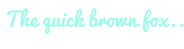 Image with Font Color 9BFBEA and Background Color FFFFFF